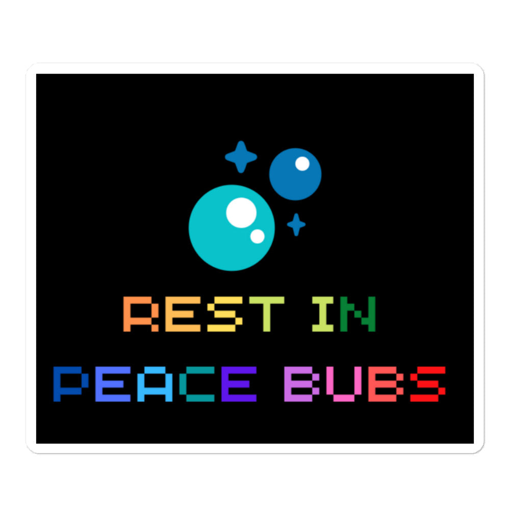 RIP Bubs memorial sticker