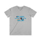 Men's V-Neck Tee — 'Nope, We Will Not Be Bullied' Parrot Anti-Bullying Graphic