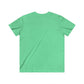 Men's V-Neck Tee — 'Nope, We Will Not Be Bullied' Parrot Anti-Bullying Graphic