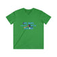 Men's V-Neck Tee — 'Nope, We Will Not Be Bullied' Parrot Anti-Bullying Graphic