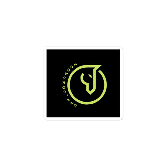 Off_JaWaggon logo sticker