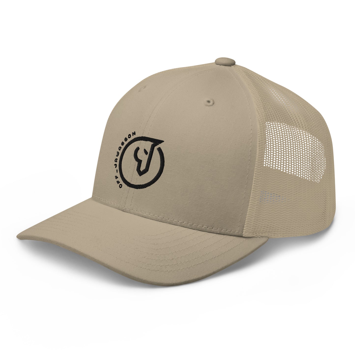 Light color/ black logo Trucker Cap