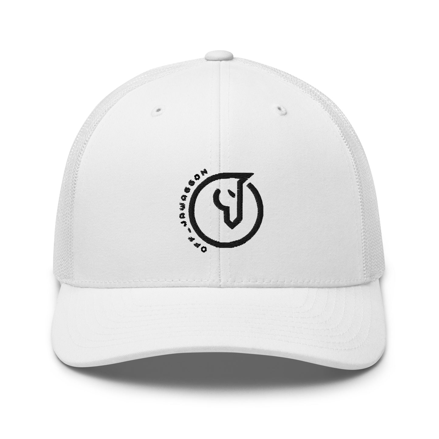 Light color/ black logo Trucker Cap