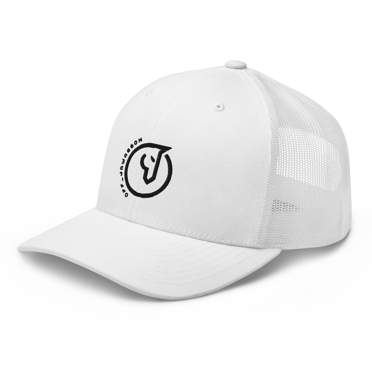 Light color/ black logo Trucker Cap